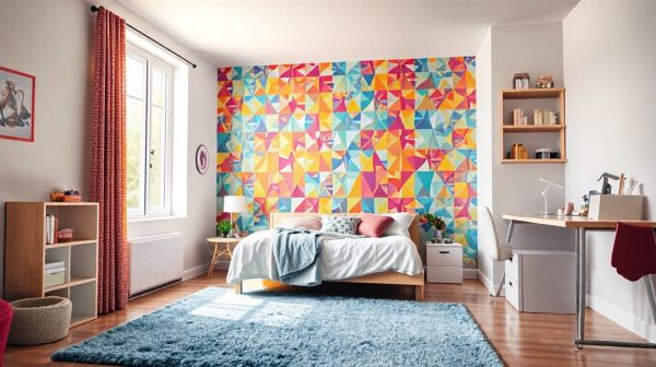 Idées innovantes pour décorer la chambre d'ado avec du papier peint